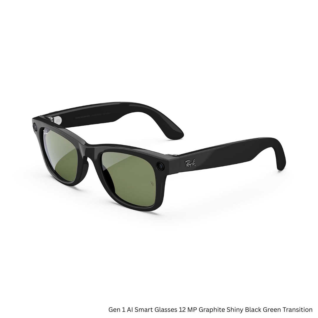 Gen 2 Smart AI Glasses for Men, Women - 2X Battery Life, 3K Ultra HD Resolution, 12 MP Ultra-Wide Camera, Audio, Video, Transitions | 1 Year Warranty | 15-Days return