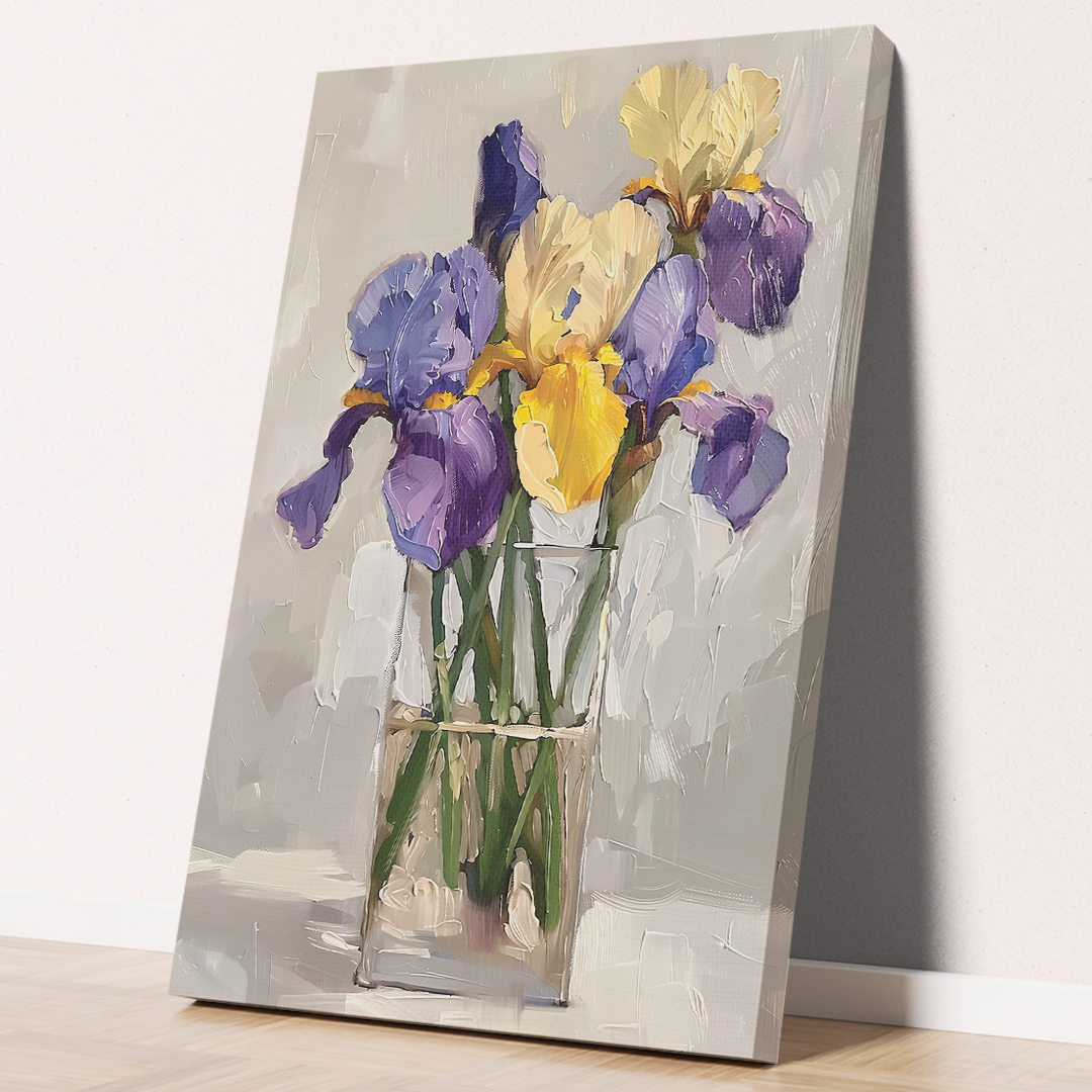 Flowers in Vase : Painting Canvas
