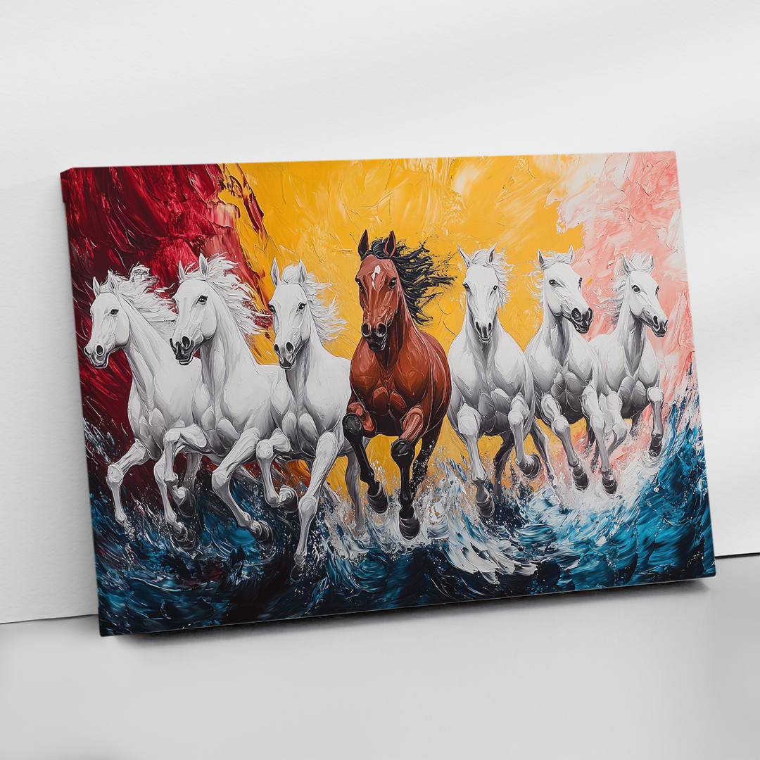 7 Horses Canvas