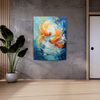 Vibrant Golden Fish : Painting Canvas