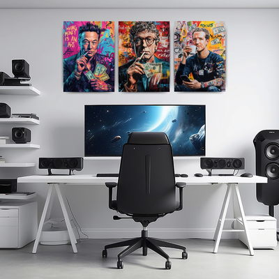 The Game Changers: Trio of Genius Graffiti Canvas