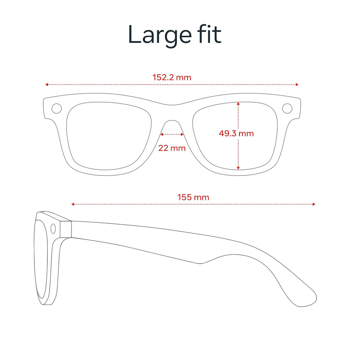 Gen 2 Smart AI Glasses for Men, Women - 2X Battery Life, 3K Ultra HD Resolution, 12 MP Ultra-Wide Camera, Audio, Video, Transitions | 1 Year Warranty | 15-Days return