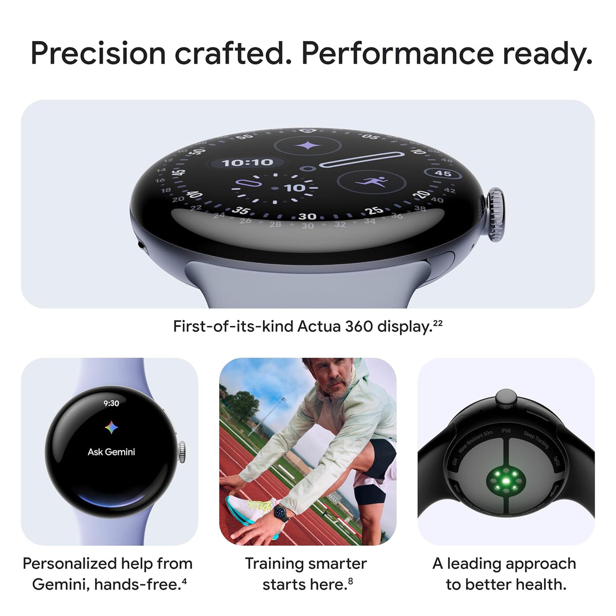 Pixel Watch 4 [GPS + LTE] Android smartwatch, heart rate, fitness, and sleep tracking, 40-hour battery, Gemini built in - 1 Year Warranty | 15-Days return | Free ANC Earbuds Gift