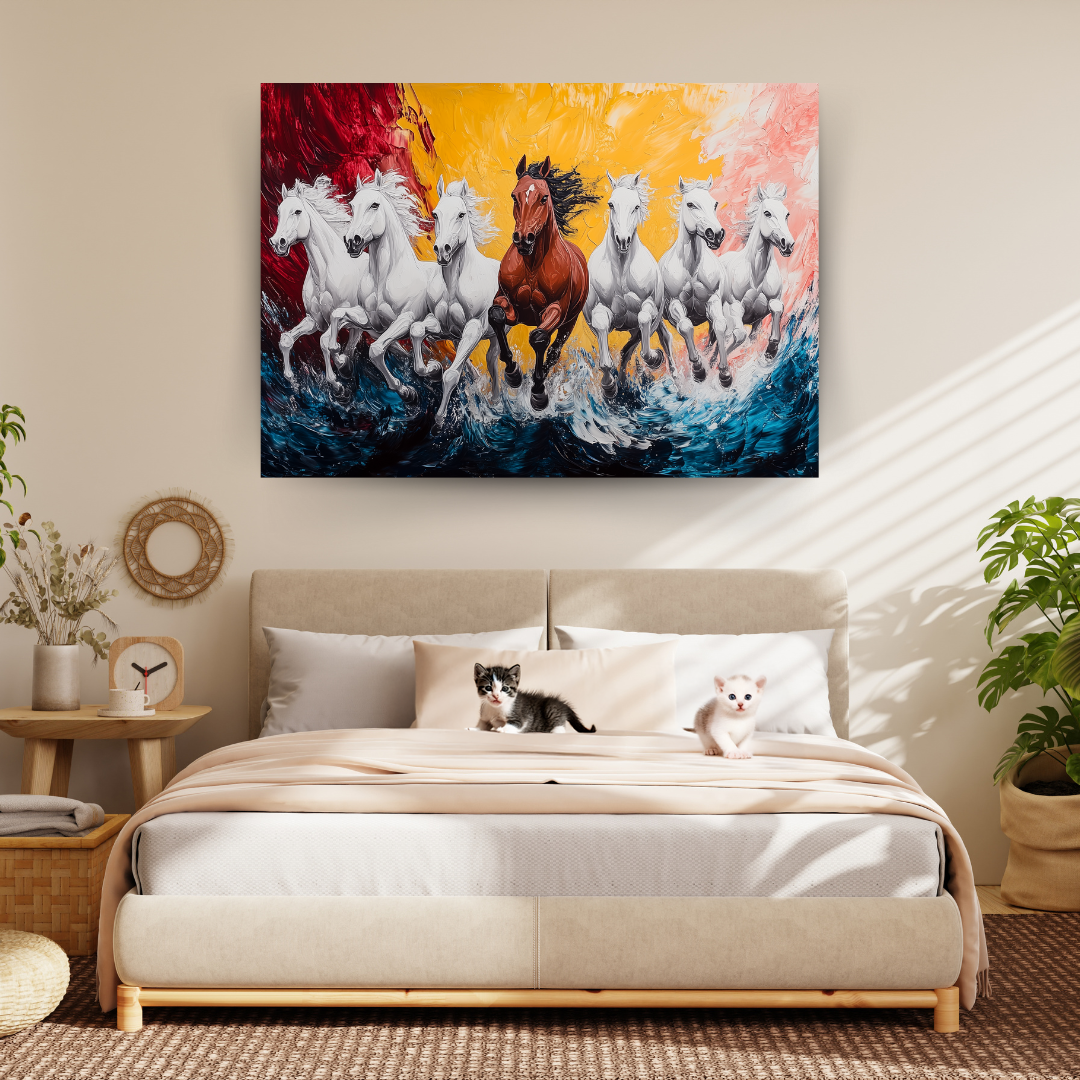 7 Horses Canvas