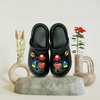 Aestify Women’s Black Clogs with Cute Charms – Comfy & Stylish Everyday Slip-Ons