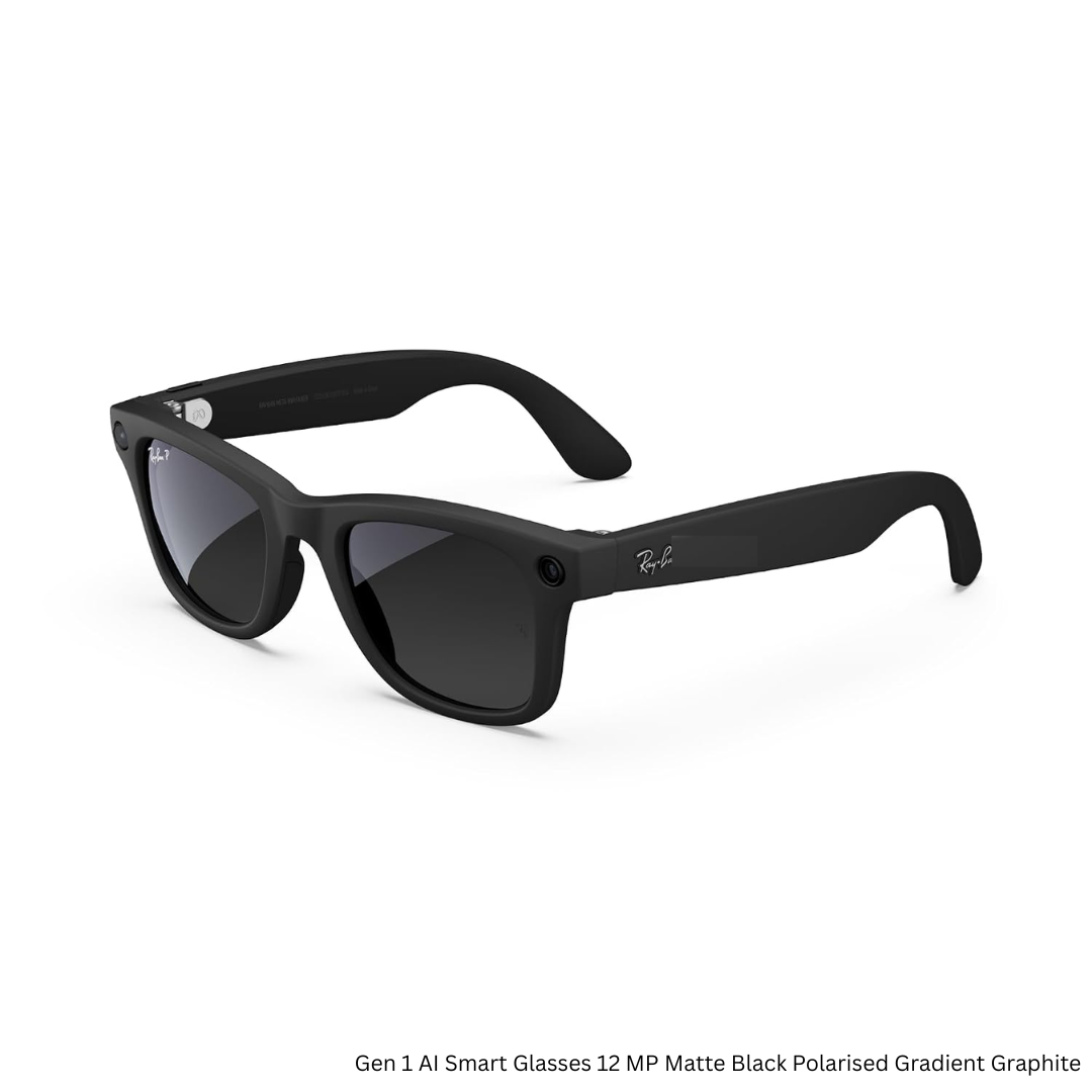 Gen 2 Smart AI Glasses for Men, Women - 2X Battery Life, 3K Ultra HD Resolution, 12 MP Ultra-Wide Camera, Audio, Video, Transitions | 1 Year Warranty | 15-Days return