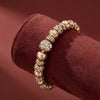 Aestify™ Gold Aura Charm Bracelet – 18K Gold Tone | Crystal CZ Beads