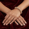 Aestify™ Gold Aura Charm Bracelet – 18K Gold Tone | Crystal CZ Beads