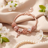 Aestify™ Rose Luxe Crystal Charm Bracelet – 18K Rose Gold Tone