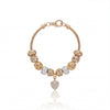 Aestify™ Luxe Crystal Heart Charm Bracelet – 18K Gold Tone