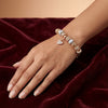Aestify™ Luxe Crystal Heart Charm Bracelet – 18K Gold Tone