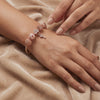 Aestify™ Rose Luxe Crystal Charm Bracelet – 18K Rose Gold Tone